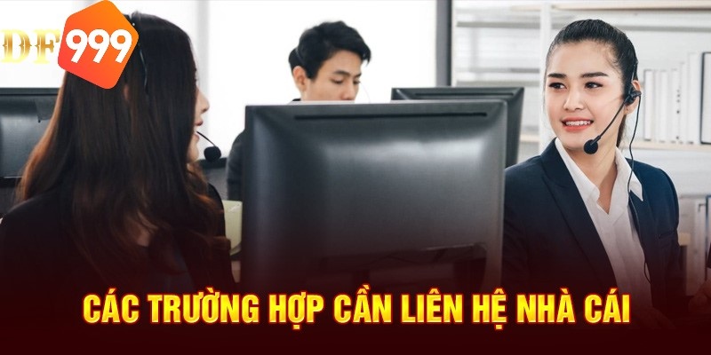 Các tình huống thành viên cần liên hệ DF999